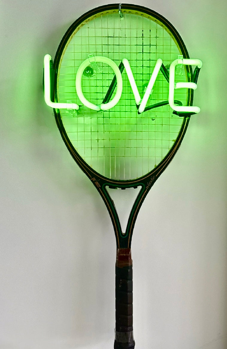 LOVE Neon Vintage Racket