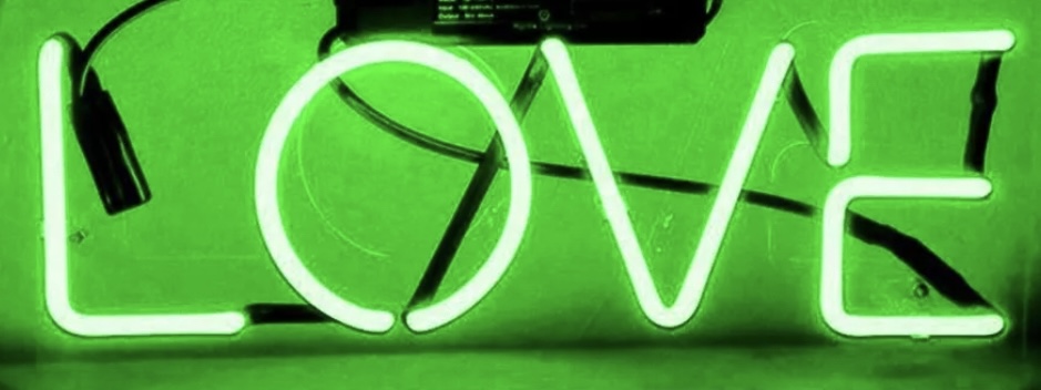 LOVE Neon Vintage Racket