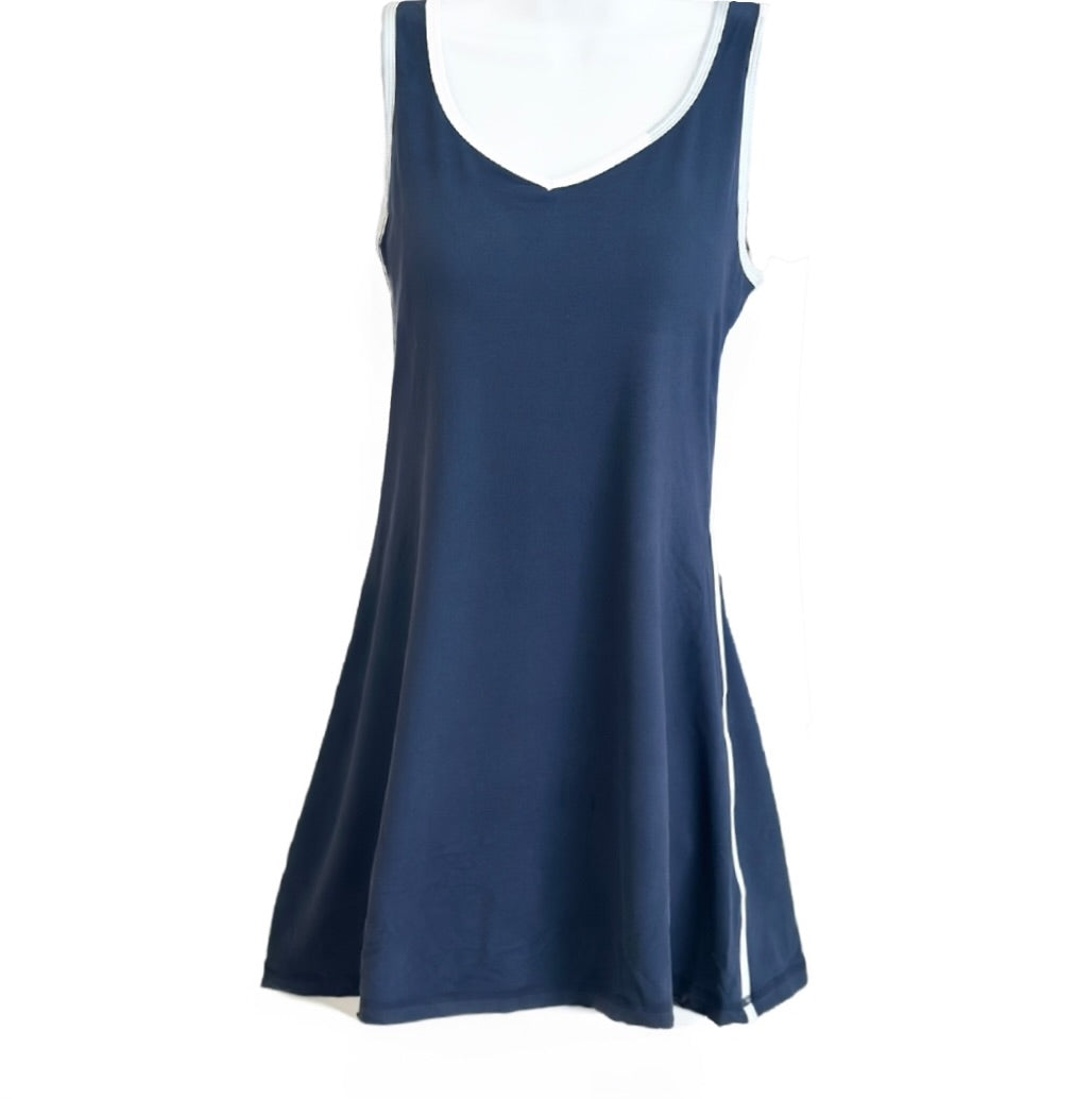 Sports Dress Butter Soft Navy with Piping
