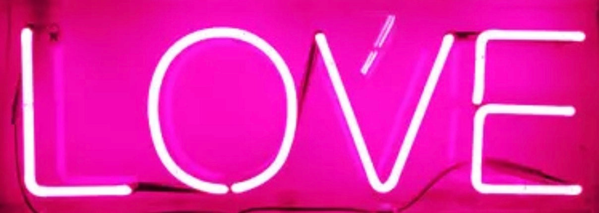 LOVE Neon Vintage Racket