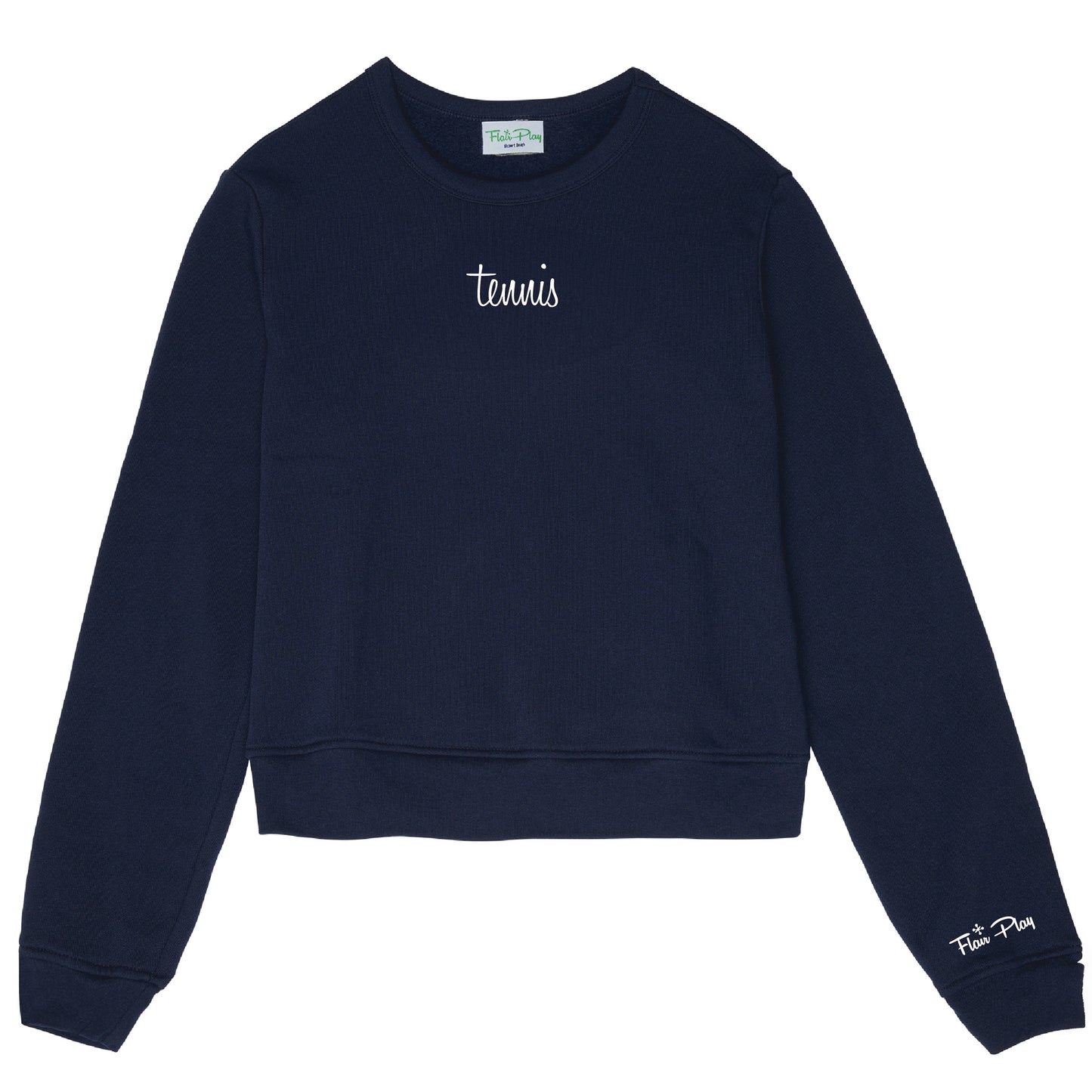 Simple Crew Neck Embroidered