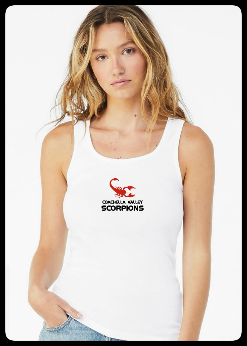 White Ribbed Tank