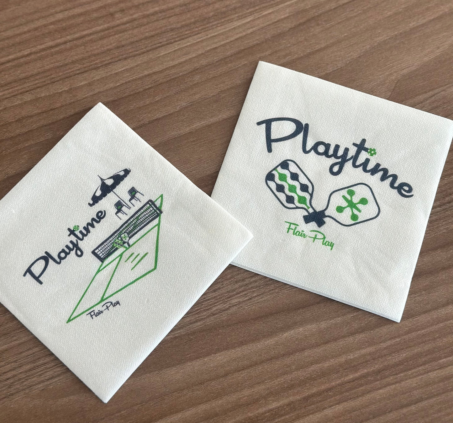 Playtime White Cocktail Napkins