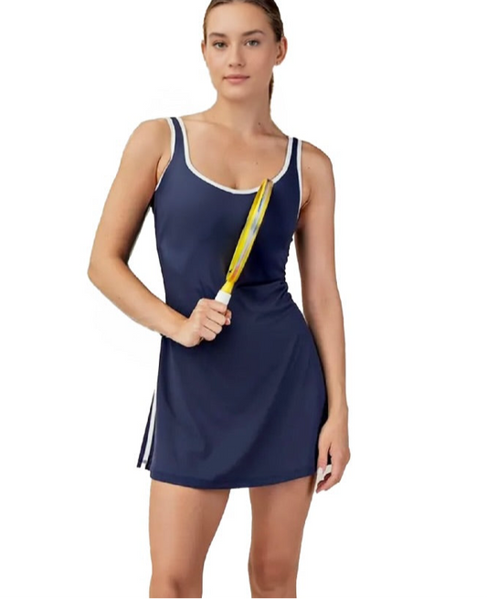 Sports Dress Butter Soft Navy with Piping