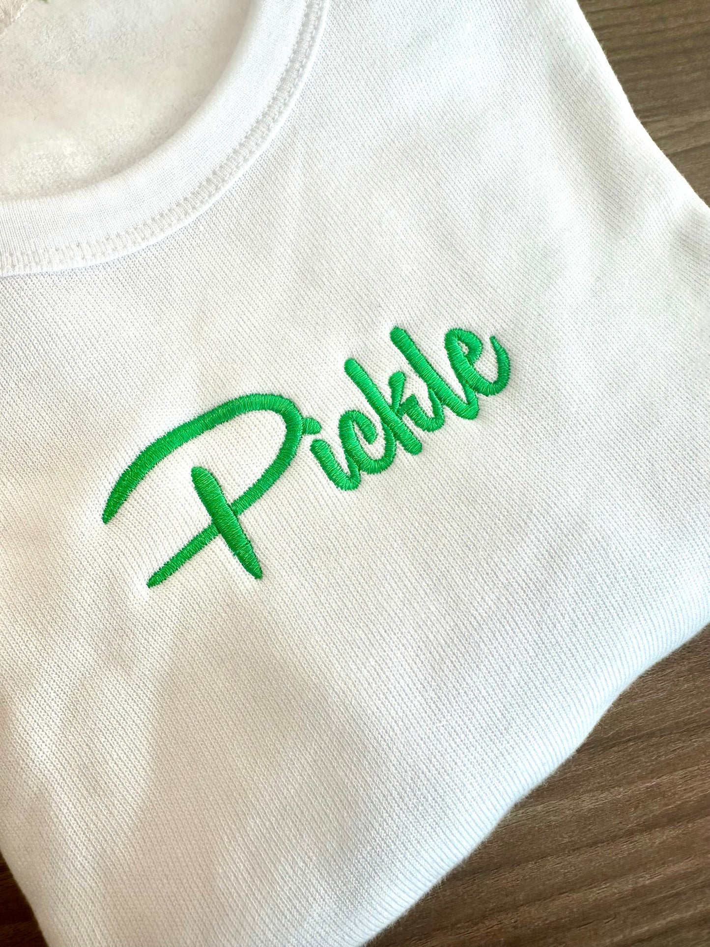 Embroidered Crew Neck