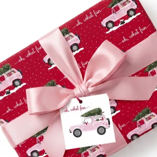 Christmas Bronco Gift Wrap