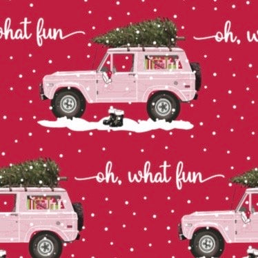 Christmas Bronco Gift Wrap