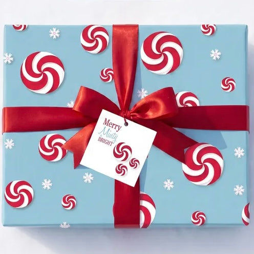 Christmas Peppermint Gift Wrap