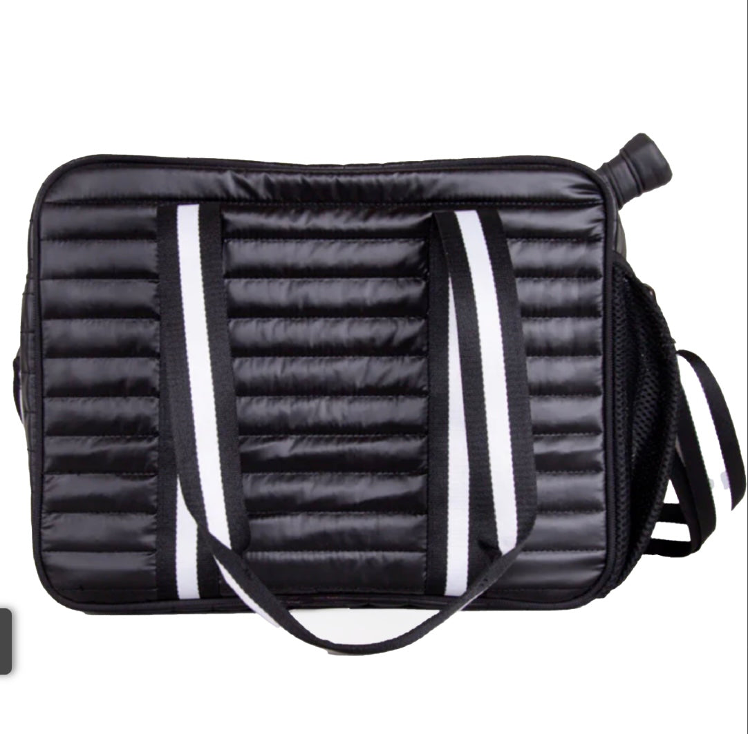 Puffer Pickleball Bag Black and White