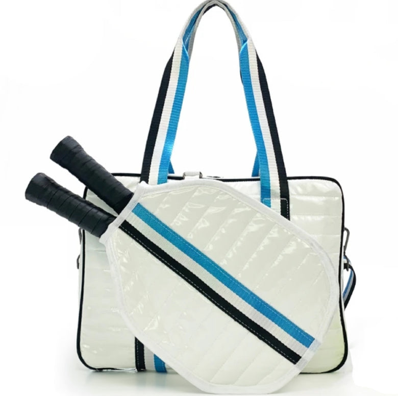 Puffer Pickleball Bag Blue and Black